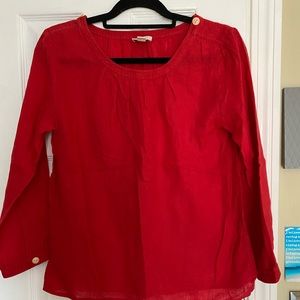 J crew linen blouse